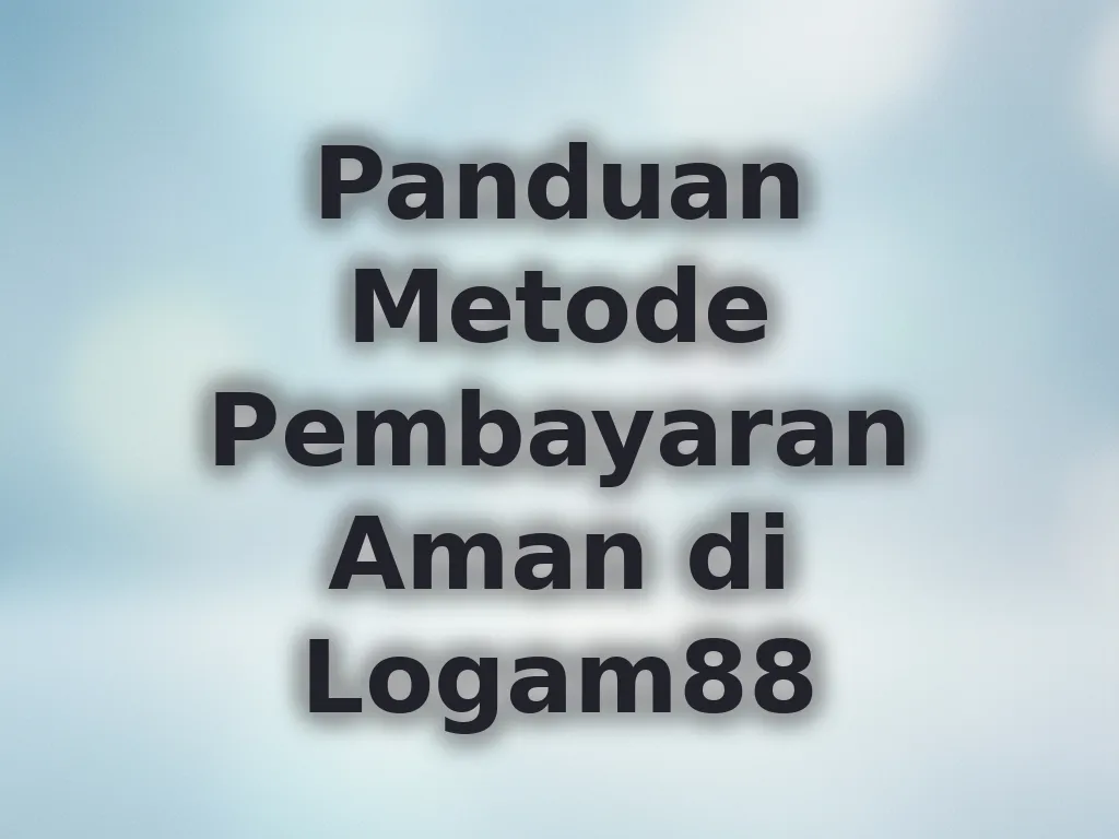 Panduan Metode Pembayaran Aman di Logam88